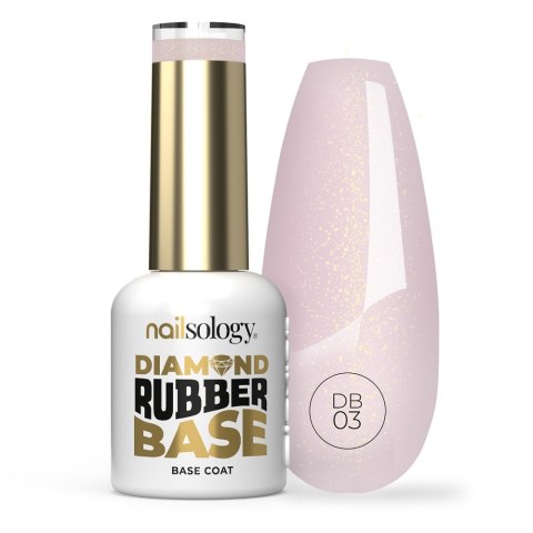 Clavier Nailsology Diamond Rubber Base baza hybrydowa DB03 Rosy Girl 8ml