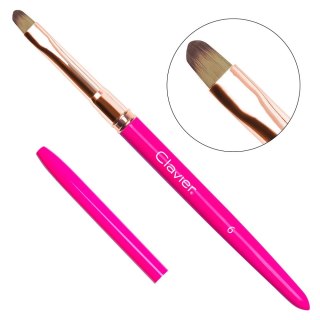 Clavier Pędzelek do żelu Magenta 6mm #4