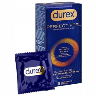 Durex Perfect Feel prezerwatywy unikalne uczucie ciepła 8szt