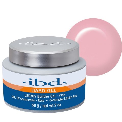 IBD Hard Builder Gel LED/UV żel budujący Pink 56g