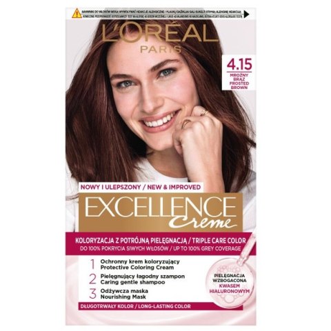 L'Oreal Paris Excellence Creme farba do włosów 4.15 Mroźny Brąz