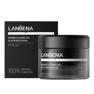 Lanbena Bamboo Charcoal oczyszczająca maska węglowa peel-off na zaskórniki 30g