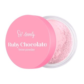 Lovely Ruby Chocolate Loose Powder różowy sypki puder do twarzy 6g