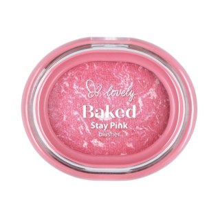 Lovely Stay Pink Baked Blusher wypiekany róż do policzków 02 3.5g