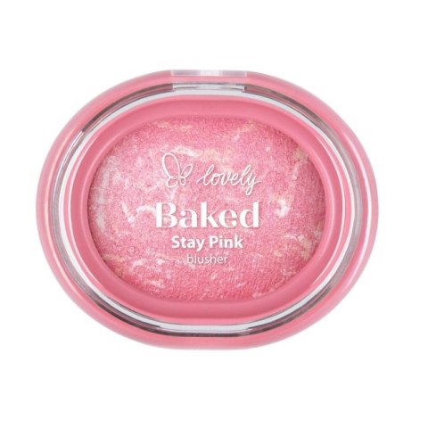 Lovely Stay Pink Baked Blusher wypiekany róż do policzków 03 3.5g