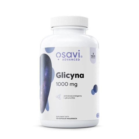 Osavi Glicyna 1000mg suplement diety 120 kapsułek
