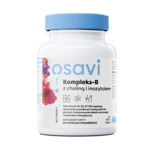 Osavi Kompleks-B z choliną i inozytolem suplement diety 60 kapsułek