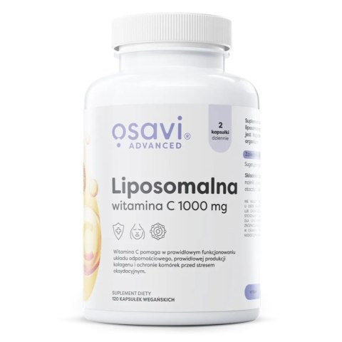 Osavi Liposomalna Witamina C 1000mg suplement diety 120 kapsułek