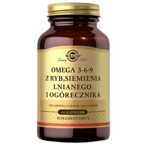 Solgar Omega 3-6-9 suplement diety 60 kapsułek