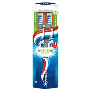 Aquafresh Extreme Clean szczoteczka do zębów Medium 2szt.