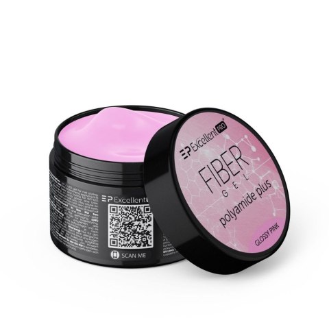 Excellent PRO Fiber Gel Polyamide Plus żel budujący Glossy Pink 15g