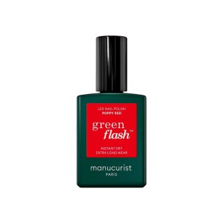 Manucurist Green Flash Nail Polish lakier do paznokci Poppy Red 15ml