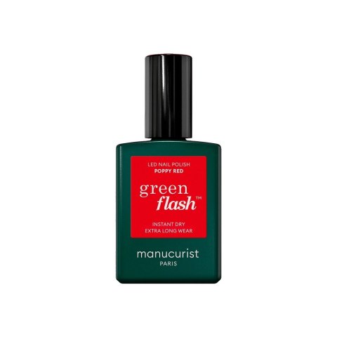 Manucurist Green Flash Nail Polish lakier do paznokci Poppy Red 15ml