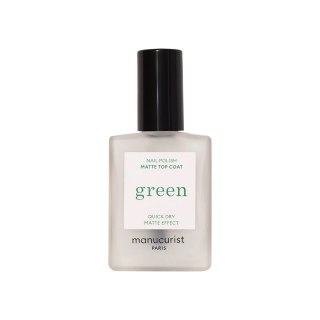 Manucurist Green Matte Top Coat matowy lakier nawierzchniowy 15ml