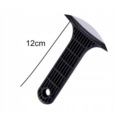 Poniks czarne lustro fryzjerskie z rączką BLC010