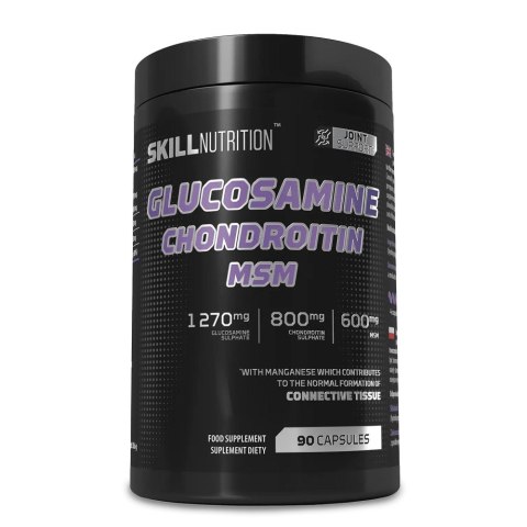 Skill Nutrition Glukozamina Chondroityna MSM suplement diety 90 kapsułek