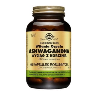 Solgar Ashwagandha suplement diety 60 kapsułek