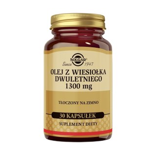 Solgar Olej z wiesiołka dwuletniego 1300mg suplement diety 30 kapsułek