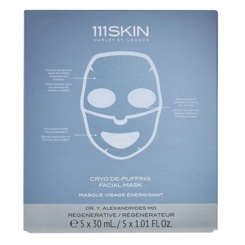 111Skin Cryo De-Puffing energetyzująca maseczka w płachcie 5x30ml