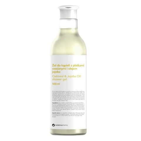 Botanicapharma Żel do kąpieli z płatkami owsianymi i olejem jojoba 500ml