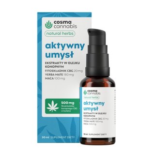 Cosma Cannabis Aktywny Umysł suplement diety 30ml