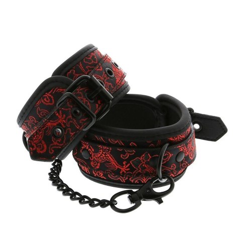 Dream Toys Blaze Deluxe Ankle Cuffs kajdanki na kostki do krępowania Czerwone