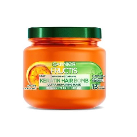 Garnier Fructis Goodbye Damage Keratin Hair Bomb odbudowująca maska do włosów 320ml
