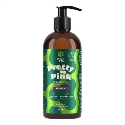 Green Paw Pretty in Pink olej z łososia dla psa lub kota 300ml