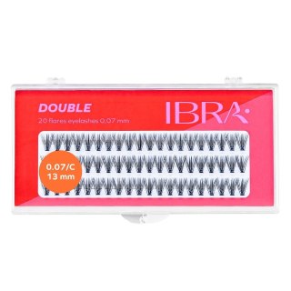 Ibra Kępki sztucznych rzęs Double Knot-Free 0.07 C-13mm 60szt.