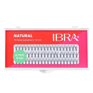 Ibra Kępki sztucznych rzęs Natural Knot-Free 0.10 C-9mm