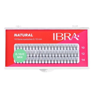 Ibra Kępki sztucznych rzęs Natural Knot-Free 0.10 C-Mix