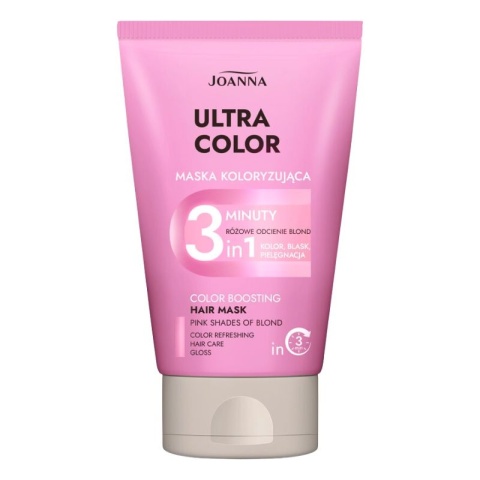 Joanna Ultra Color Odżywka Koloryzująca Różowa do Włosów 100g