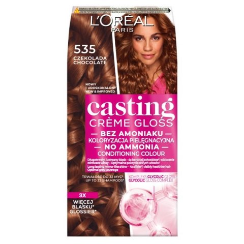 L'Oreal Paris Casting Creme Gloss farba do włosów 535 Czekolada
