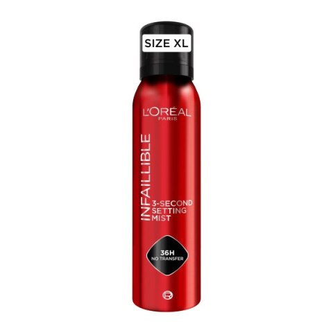 L'Oreal Paris Infaillible 3-Second Setting Mist 3-sekundowy spray utrwalający makijaż 150ml