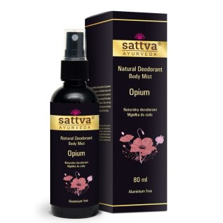 Sattva Natural Deodorant Body Mist naturalny dezodorant w formie mgiełki do ciała Opium 80ml