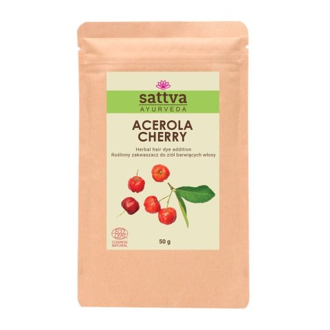 Sattva Zakwaszacz do henny i ziół barwiących Acerola Cherry 50g