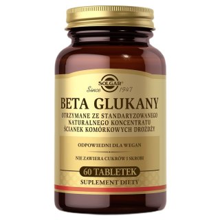 Solgar Beta Glukany suplement diety 60 tabletek