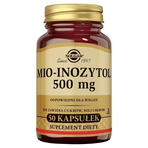 Solgar Mio-Inozytol 500mg suplement diety 50 kapsułek