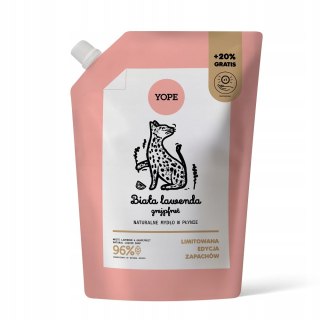 Yope Naturalne mydło w płynie refill Biała Lawenda & Grejpfrut 600ml