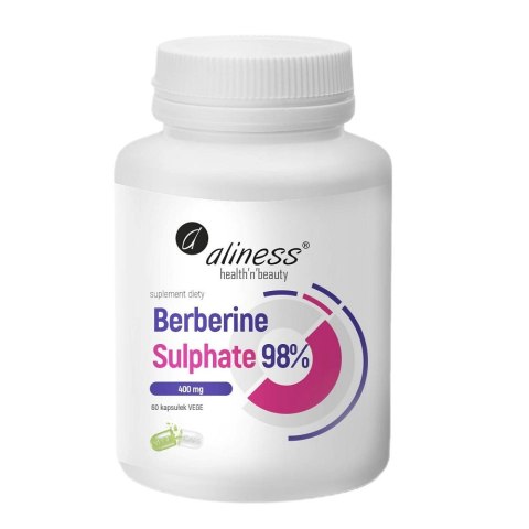 Aliness Berberine Sulphate 98% 400mg suplement diety 60 kapsułek