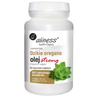 Aliness Dzikie oregano olej Strong 100% suplement diety 90 kapsułek