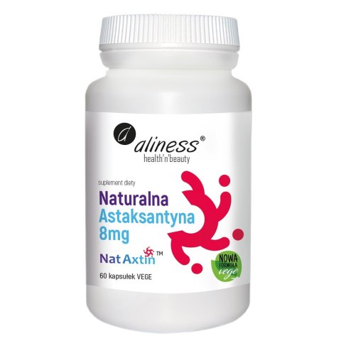 Aliness Naturalna Astaksantyna Nat Axtin 8mg suplement diety 60 kapsułek