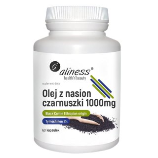 Aliness Olej z nasion czarnuszki 2% 1000mg suplement diety 60 kapsułek