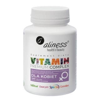 Aliness Premium Vitamin Complex dla kobiet suplement diety 120 tabletek