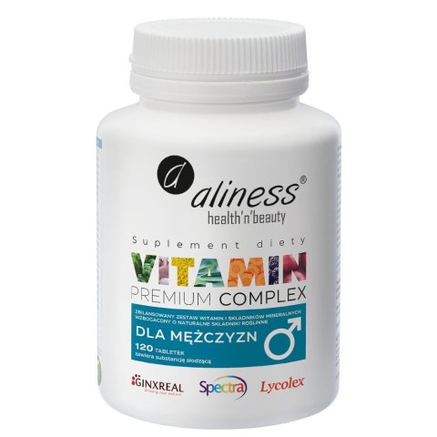 Aliness Premium Vitamin Complex dla mężczyzn suplement diety 120 tabletek