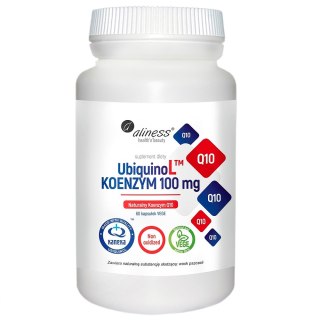 Aliness UbiquinoL™ Kaneka Naturalny Koenzym 100mg suplement diety 60 kapsułek