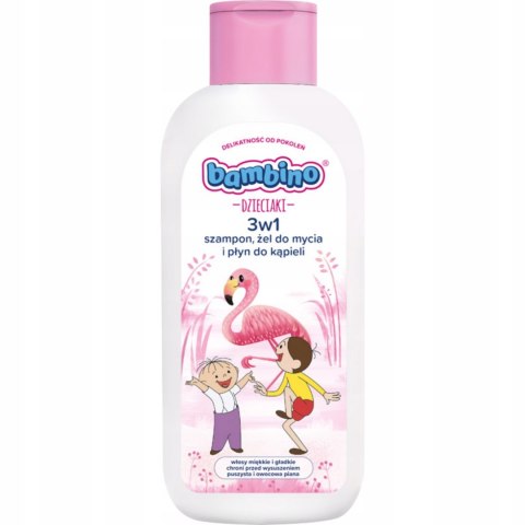 Bambino Dzieciaki 3w1 szampon żel pod prysznic i płyn do kąpieli Flaming 400ml