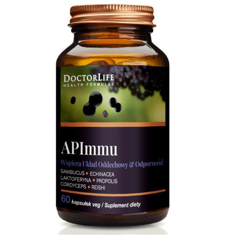 Doctor Life APImmu suplement diety wspierający układ oddechowy i odporność 60 kapsułek