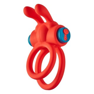 Dream Toys Love Signal Thrill Ring wibrujący pierścień na penisa Red