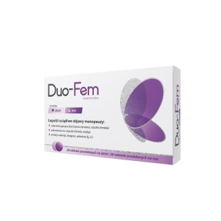 Duo-Fem Suplement diety łagodzący objawy menopauzy 56 tabletek